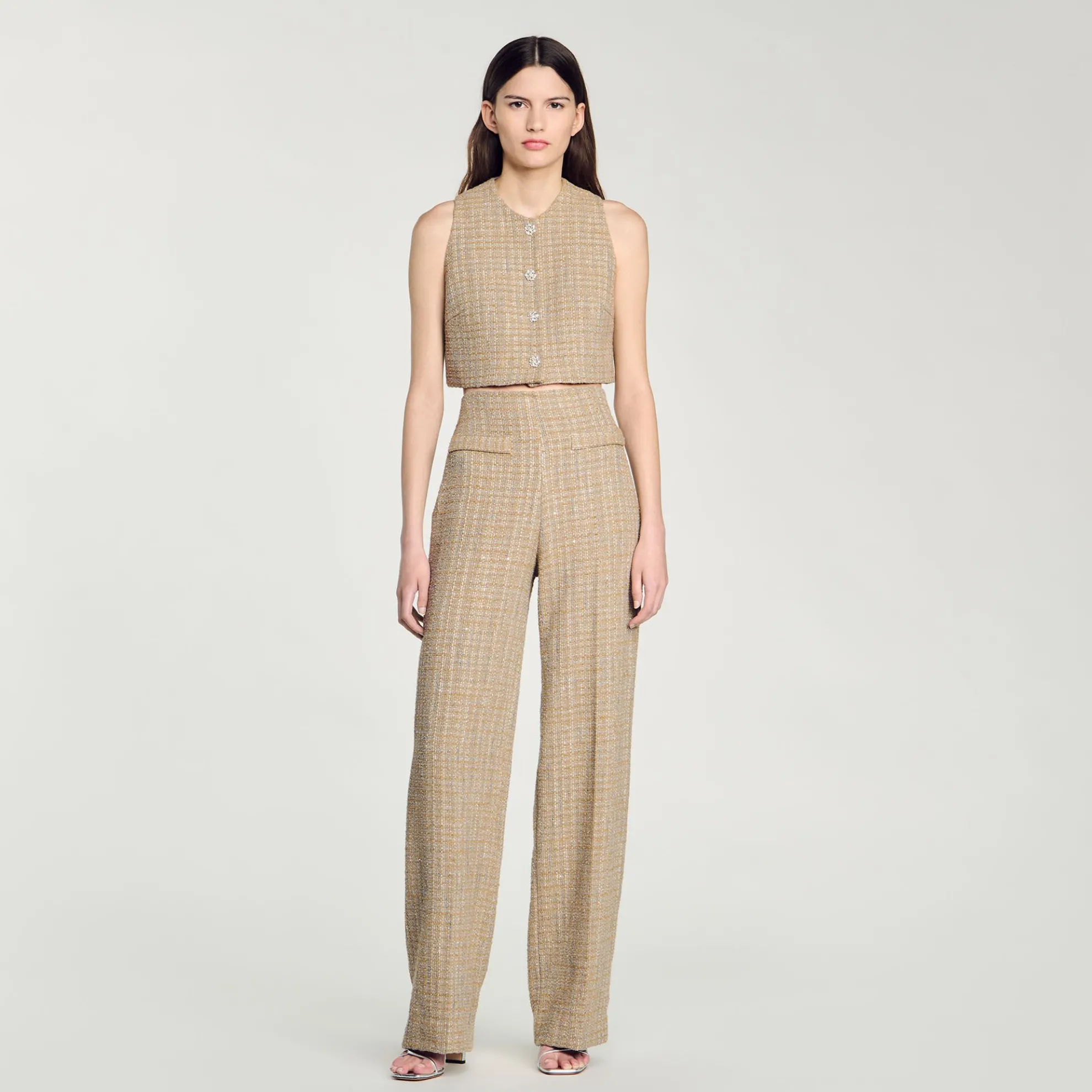 Rechte Tweed Broek