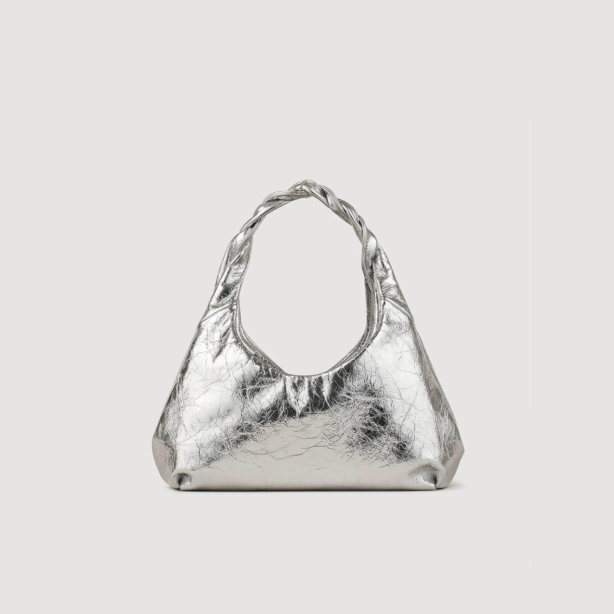 Schoudertas Van Metallic Leer