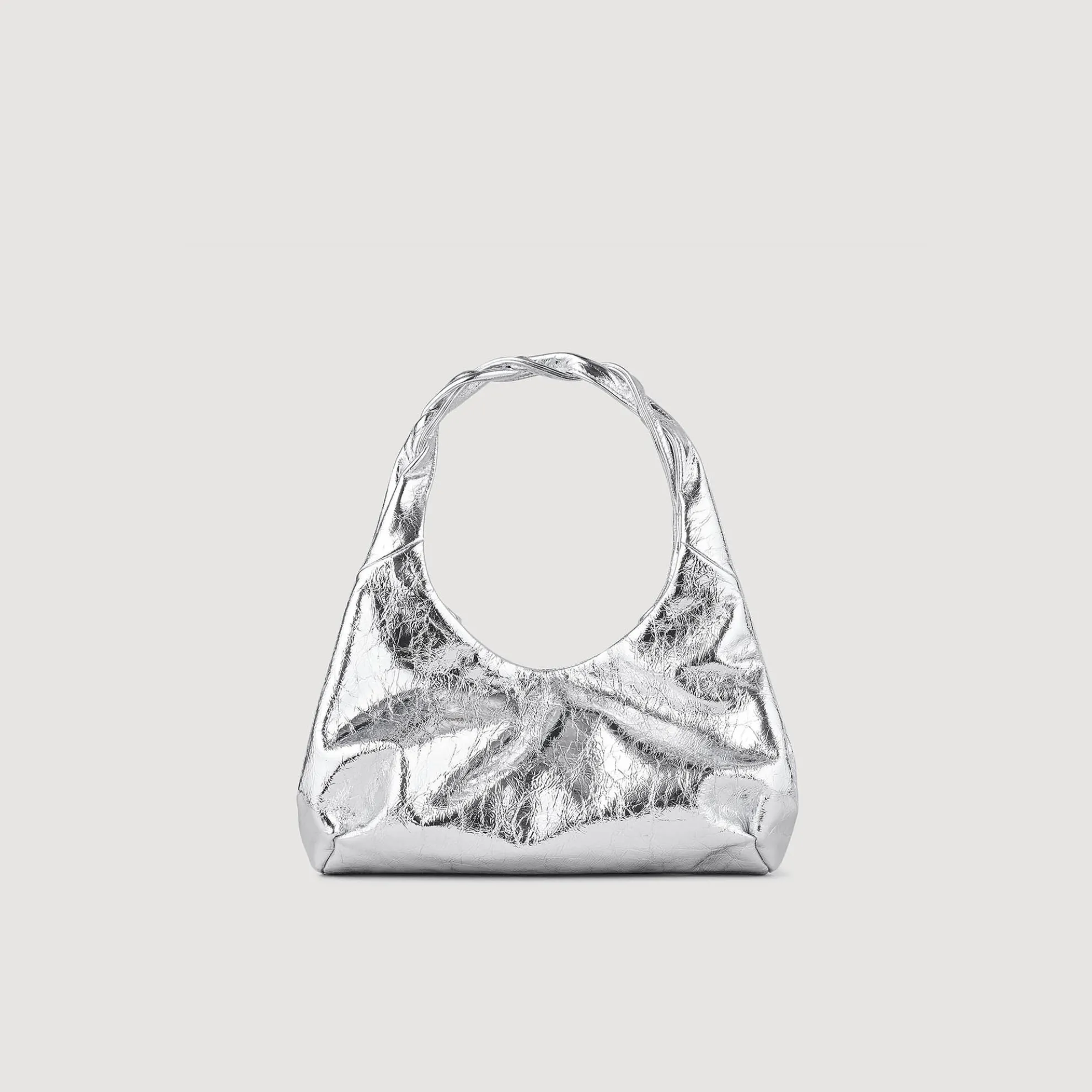 Schoudertas Van Metallic Leer