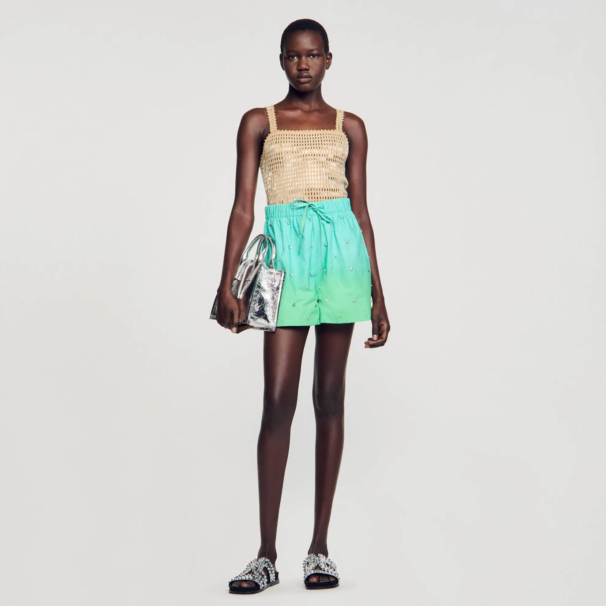 Short Met Stras