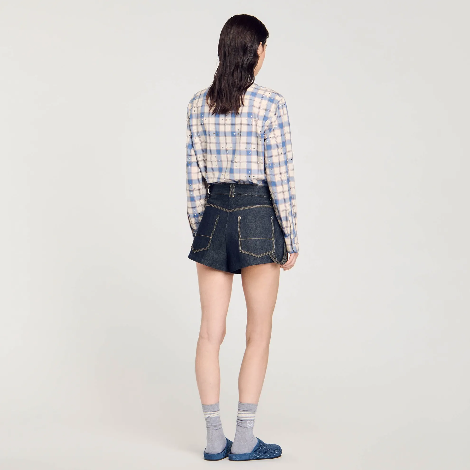 Short Raw Denim