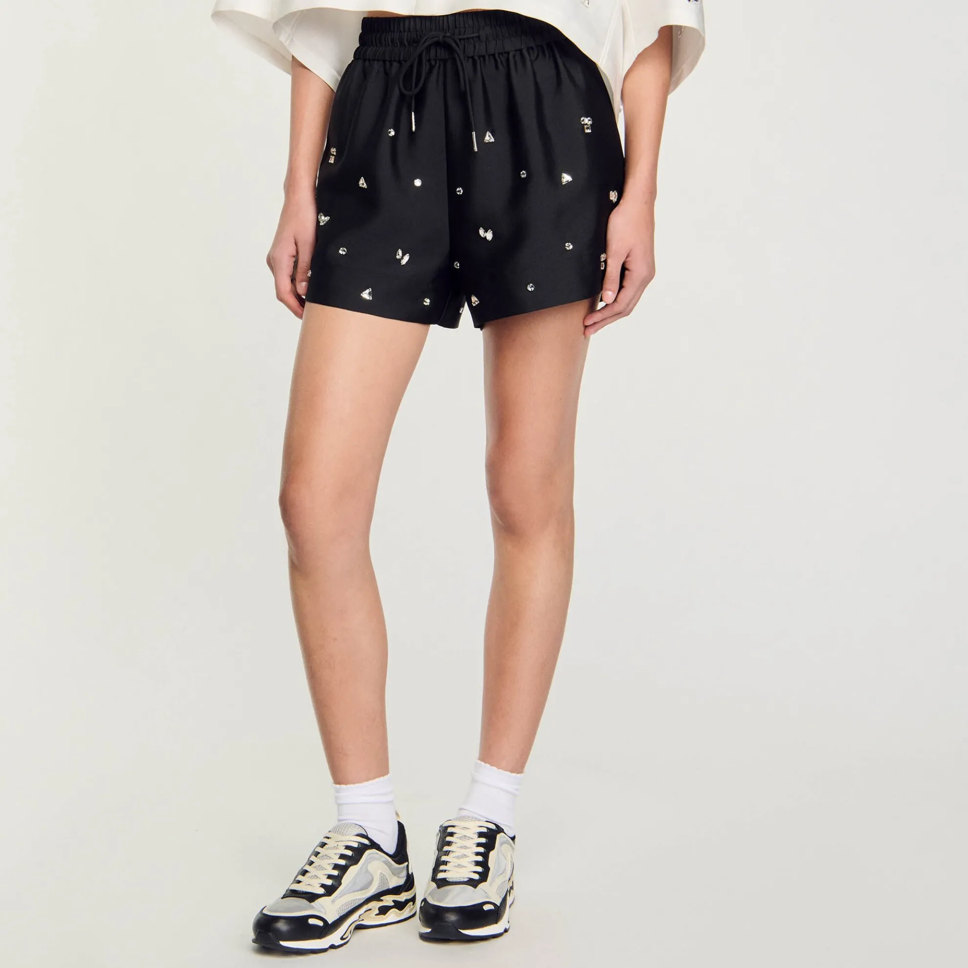 Short Wijd Met Stras