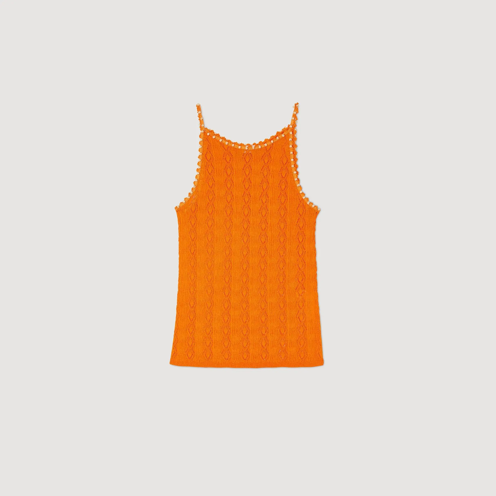 Singlet Gebreid Met Parels