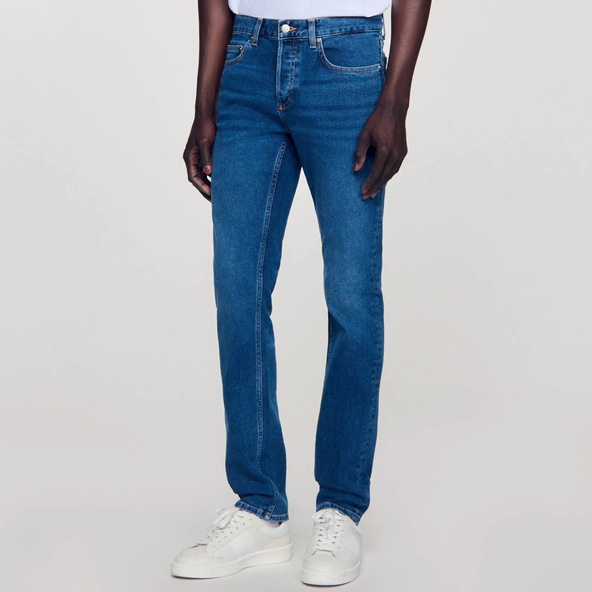 Slimfit Jeans Met Waterless Bleekproces