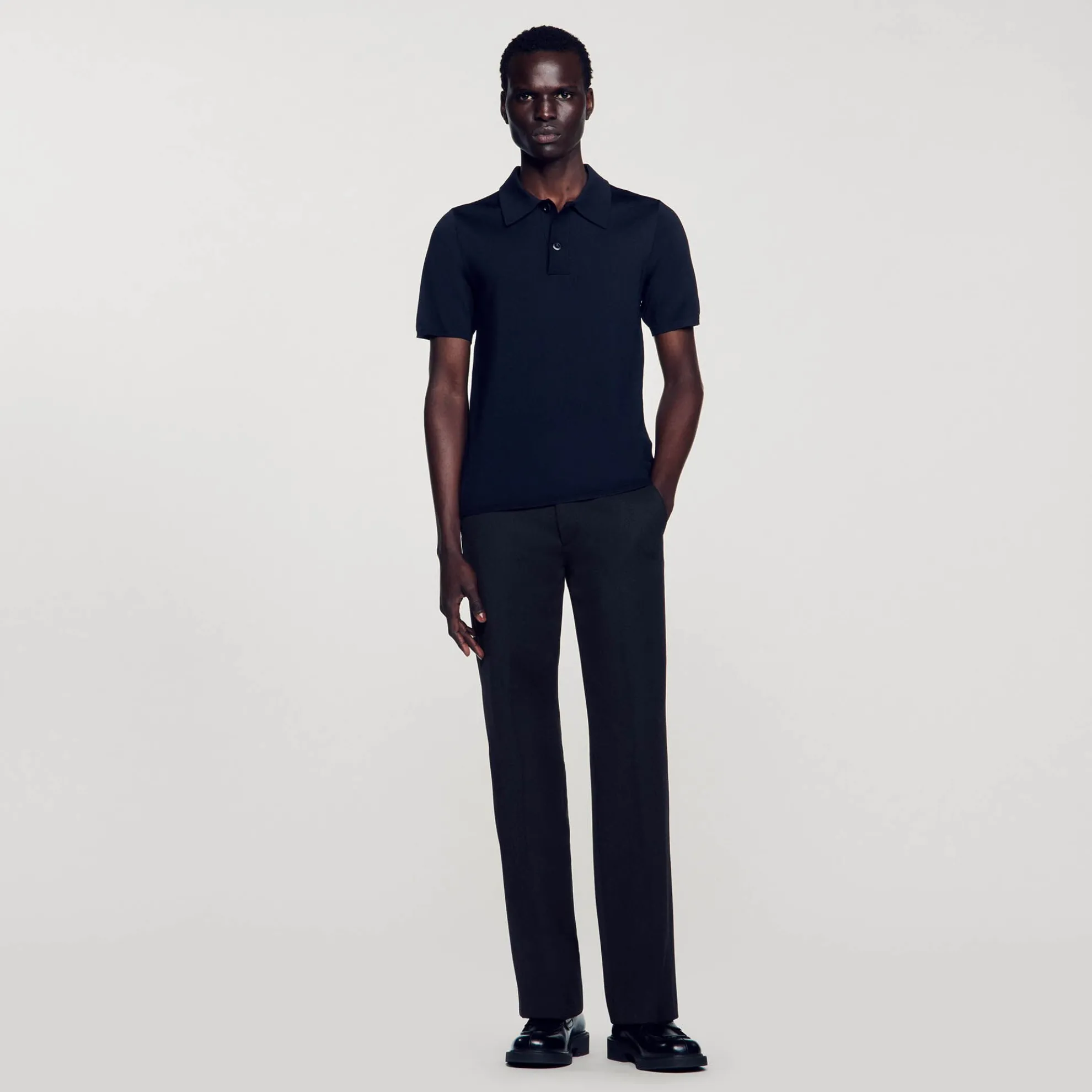 Tricot Poloshirt Met Korte Mouwen