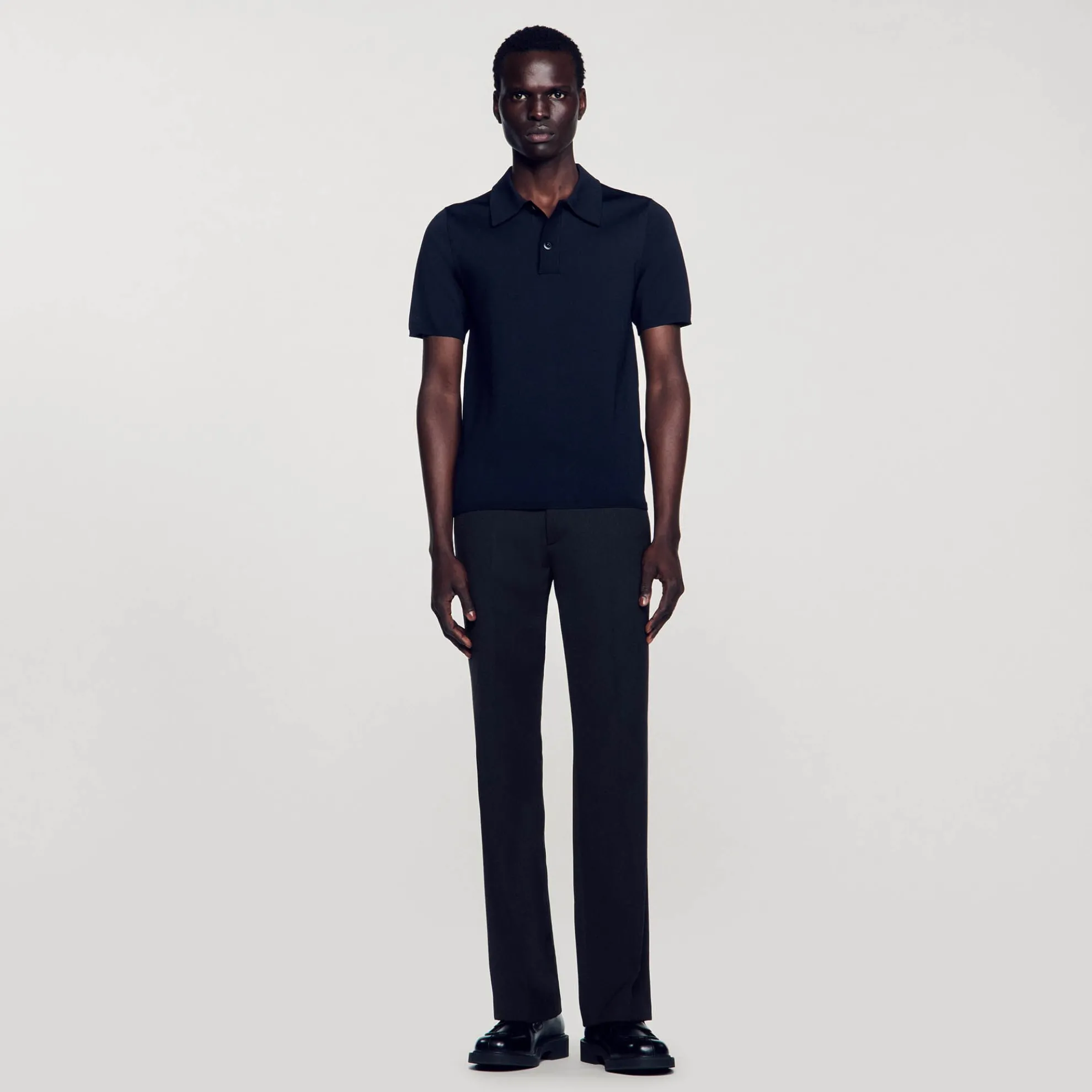 Tricot Poloshirt Met Korte Mouwen