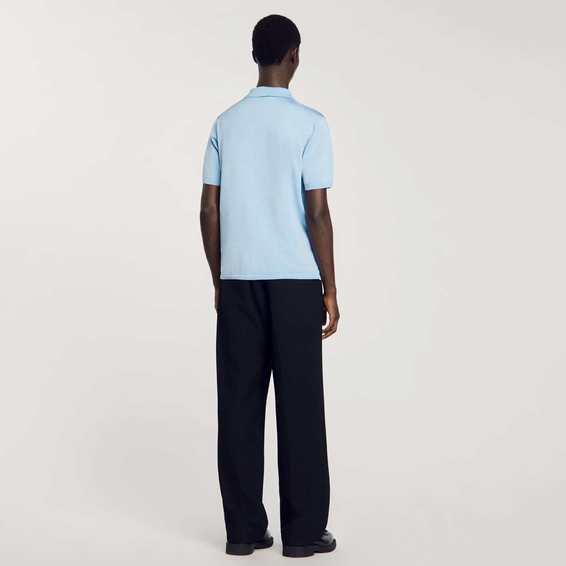 Tricot Poloshirt Met Korte Mouwen