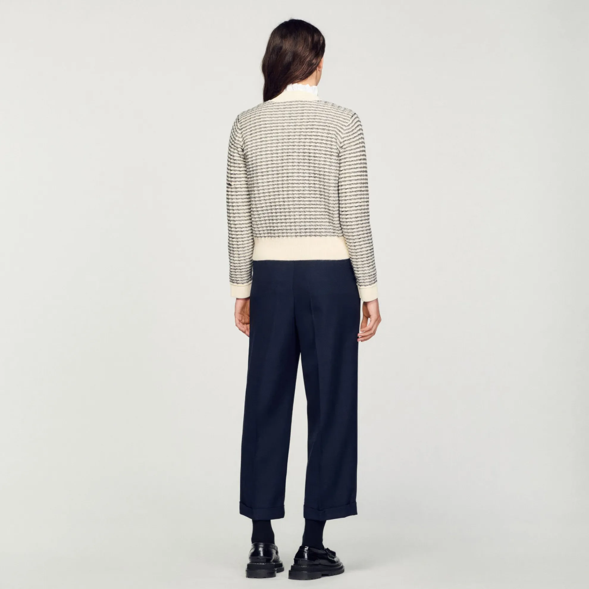 Tricot Vest Met Strepen