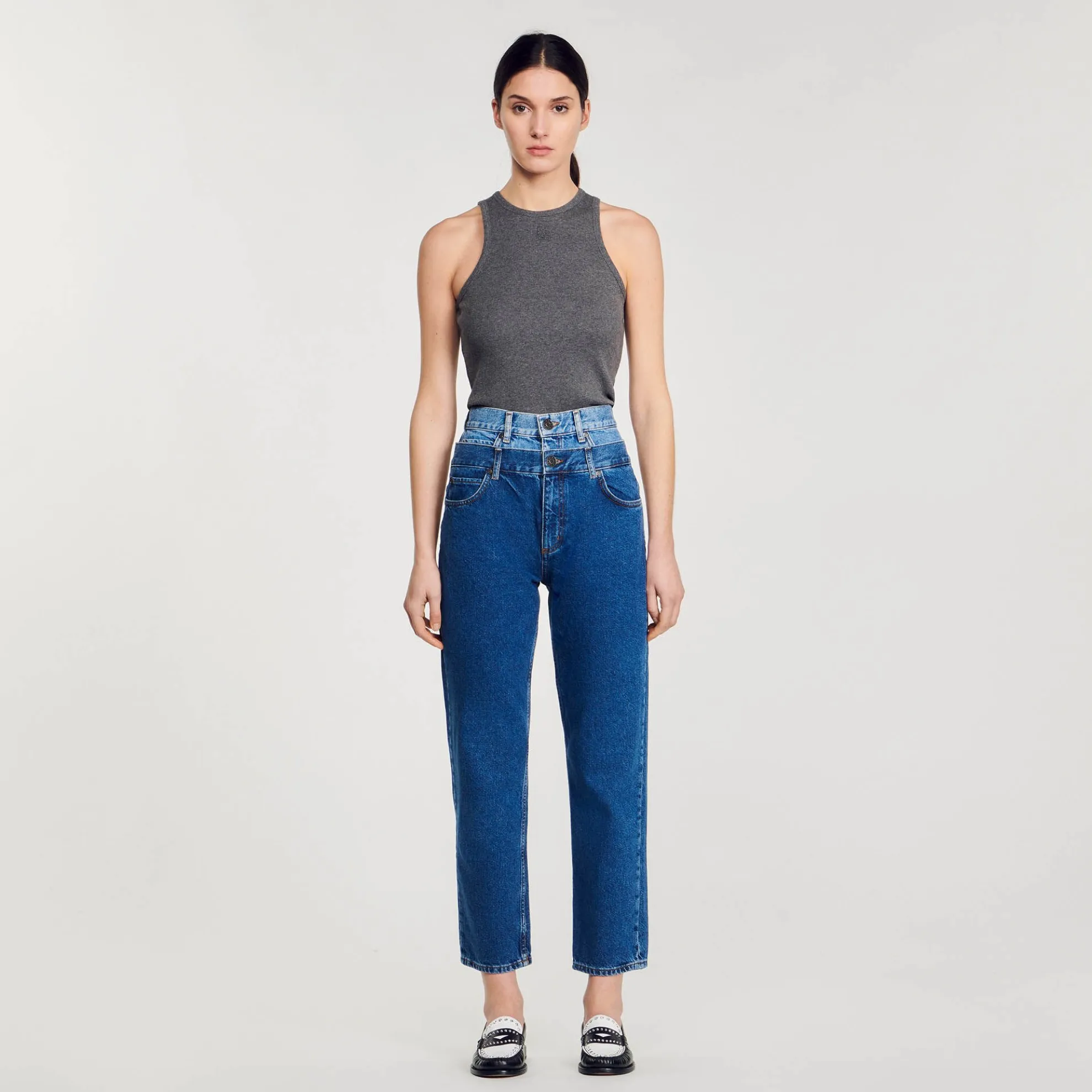 Trompe-l'oeil Jeans In Momjeans Pasvorm