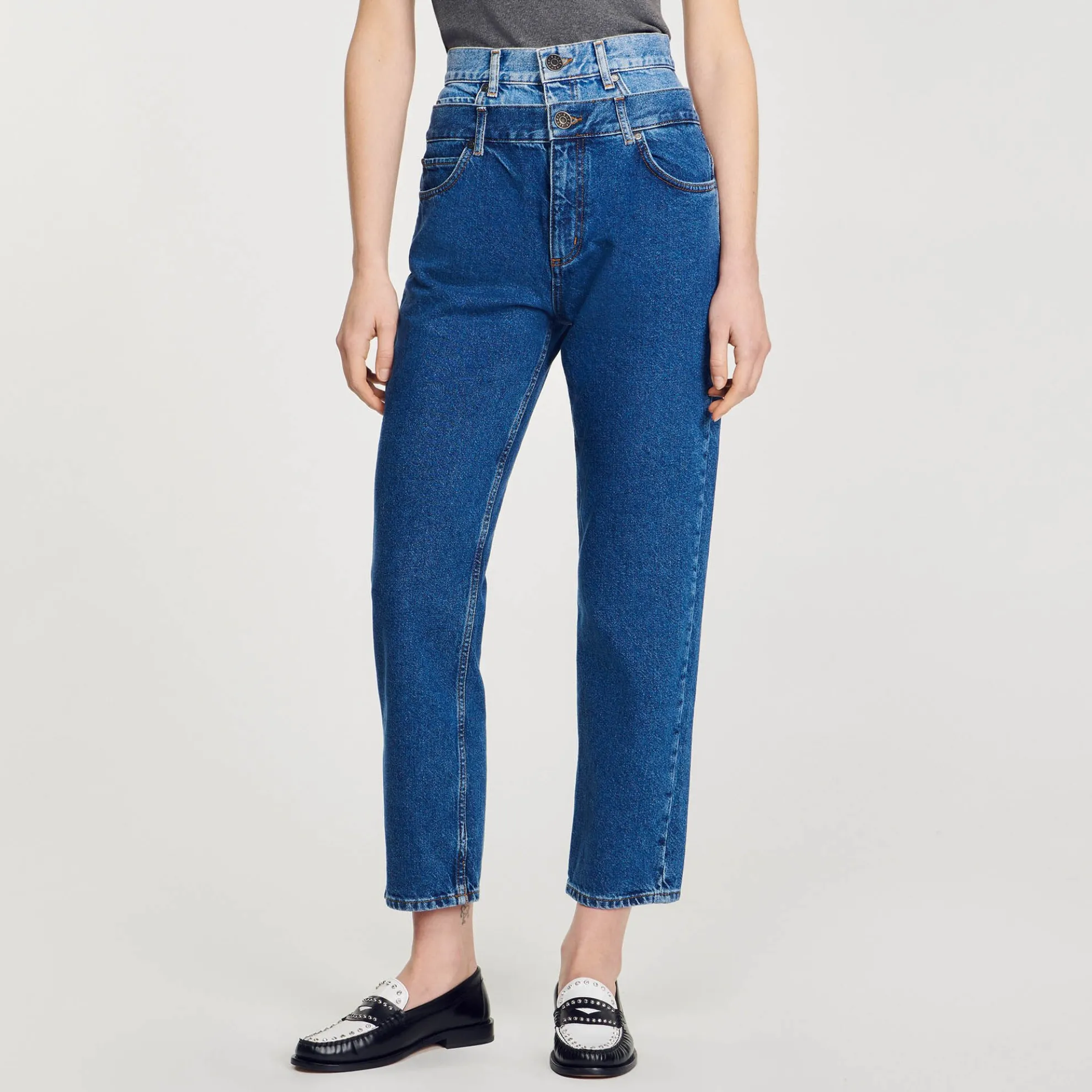 Trompe-l'oeil Jeans In Momjeans Pasvorm