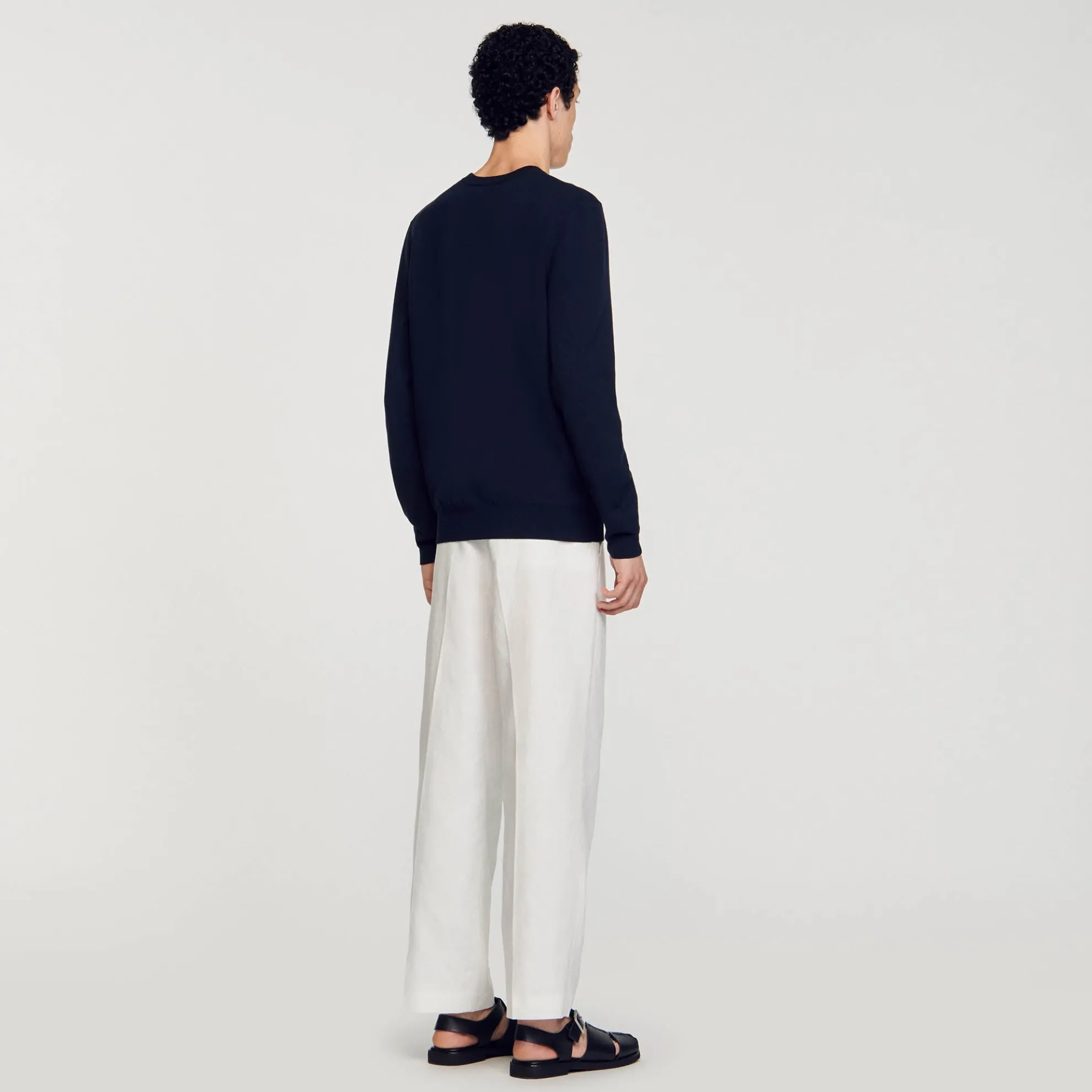 Trui Jacquard Met Bloemmotief