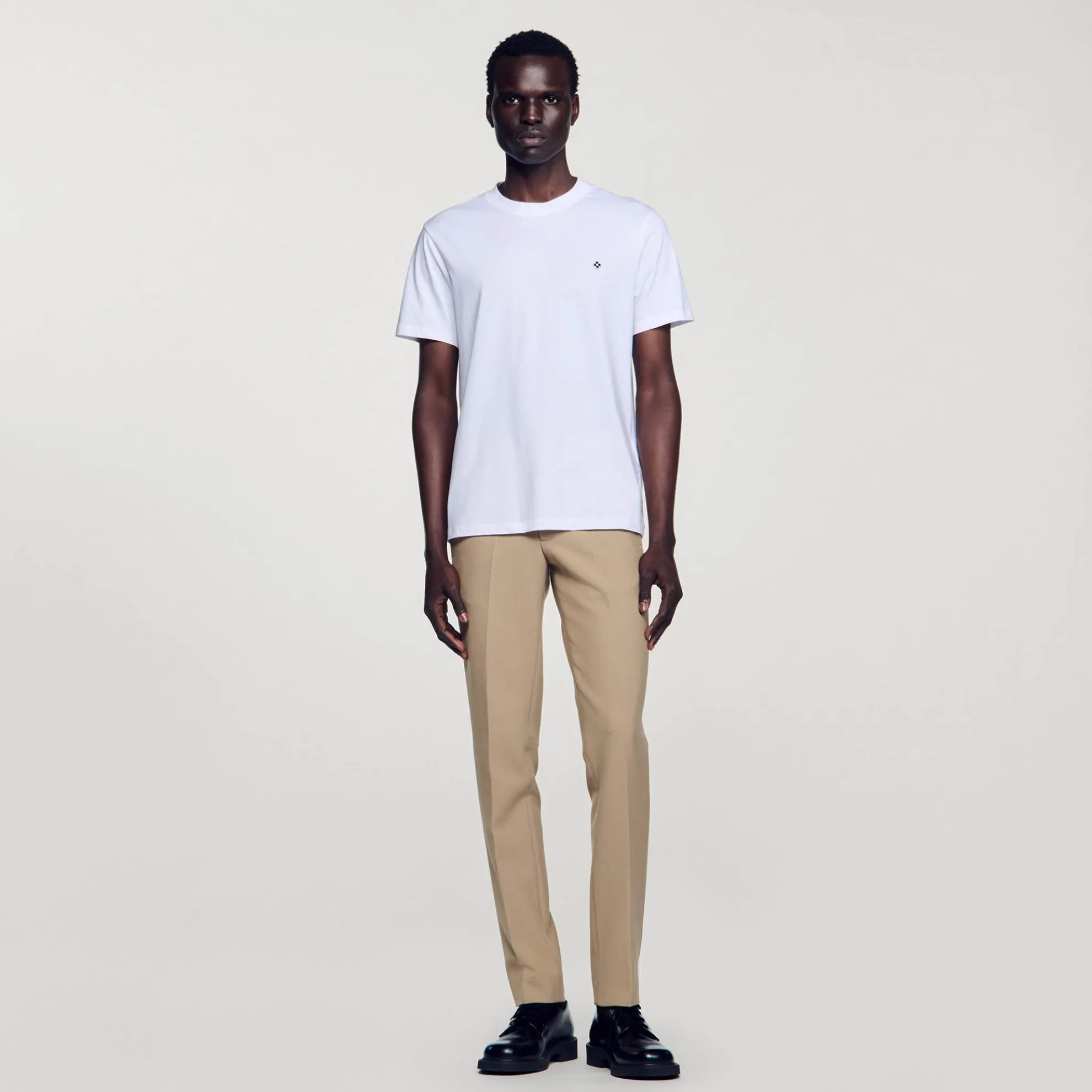 T-shirt Met Square Cross-patch
