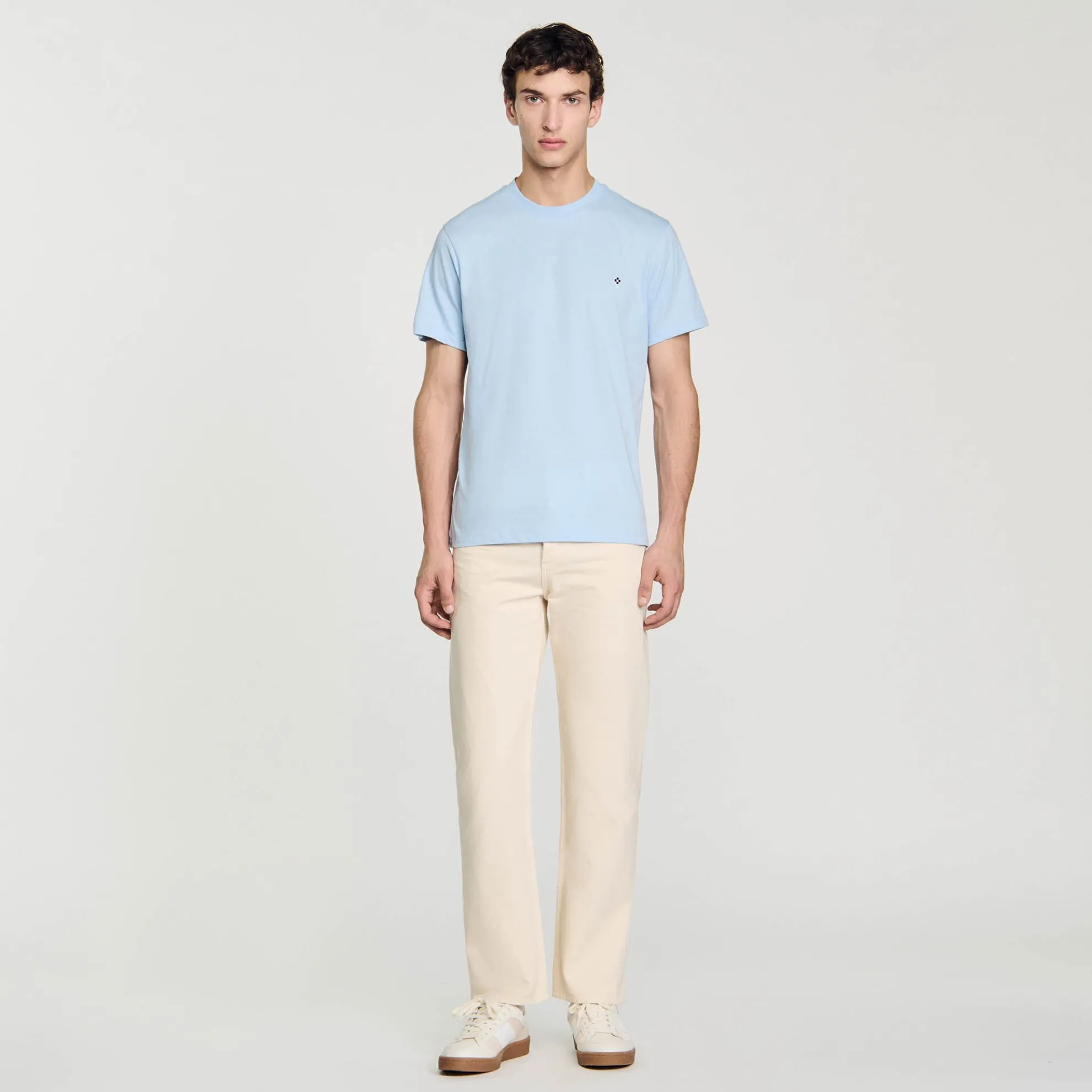 T-shirt Met Square Cross-patch