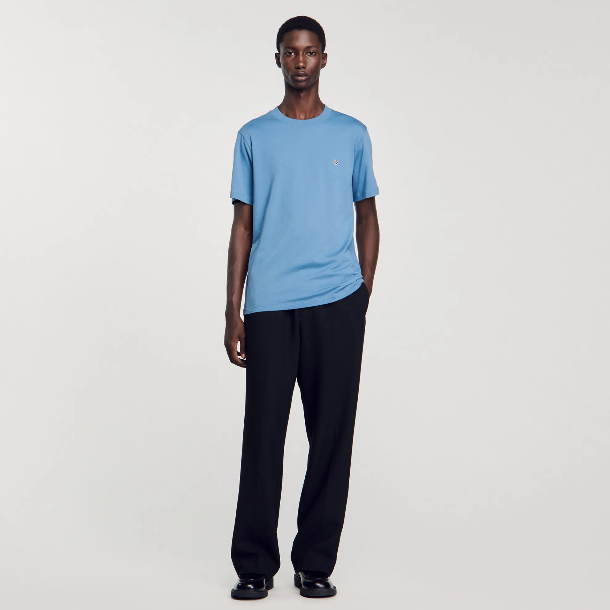 T-shirt Met Square Cross-patch