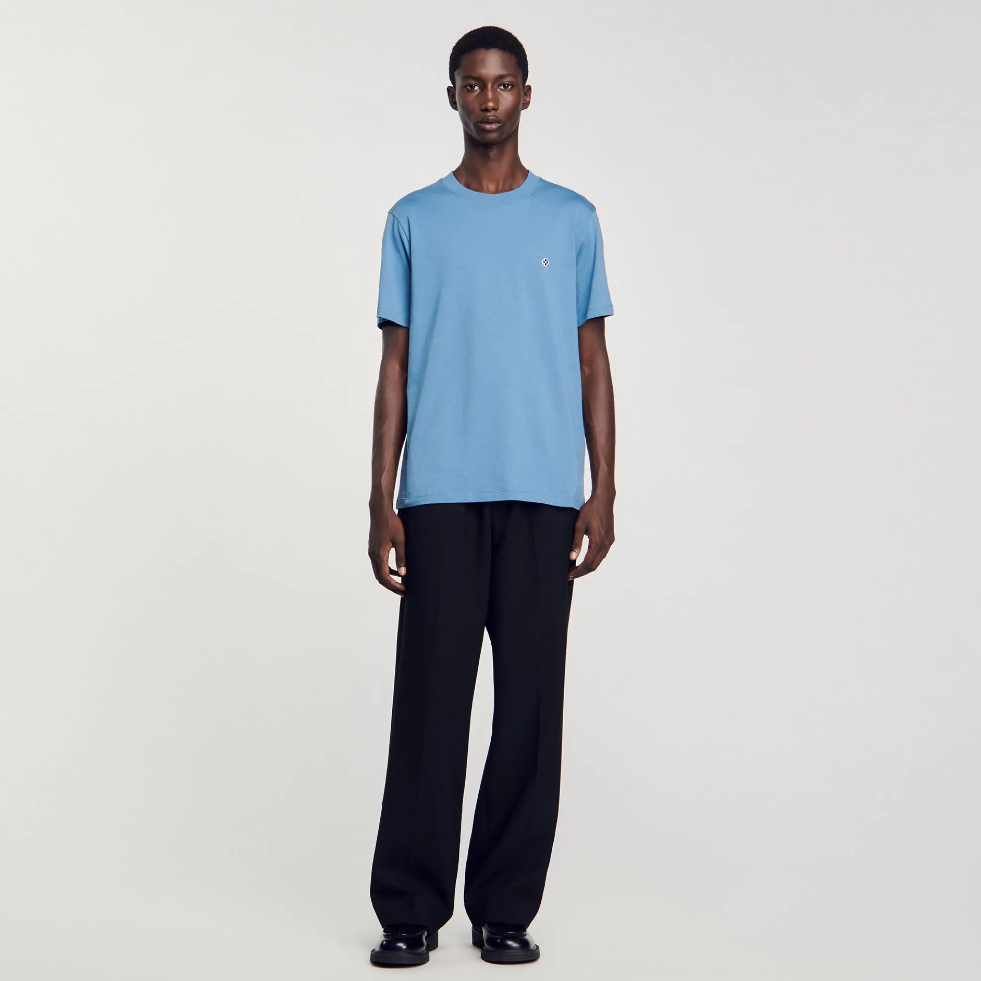 T-shirt Met Square Cross-patch