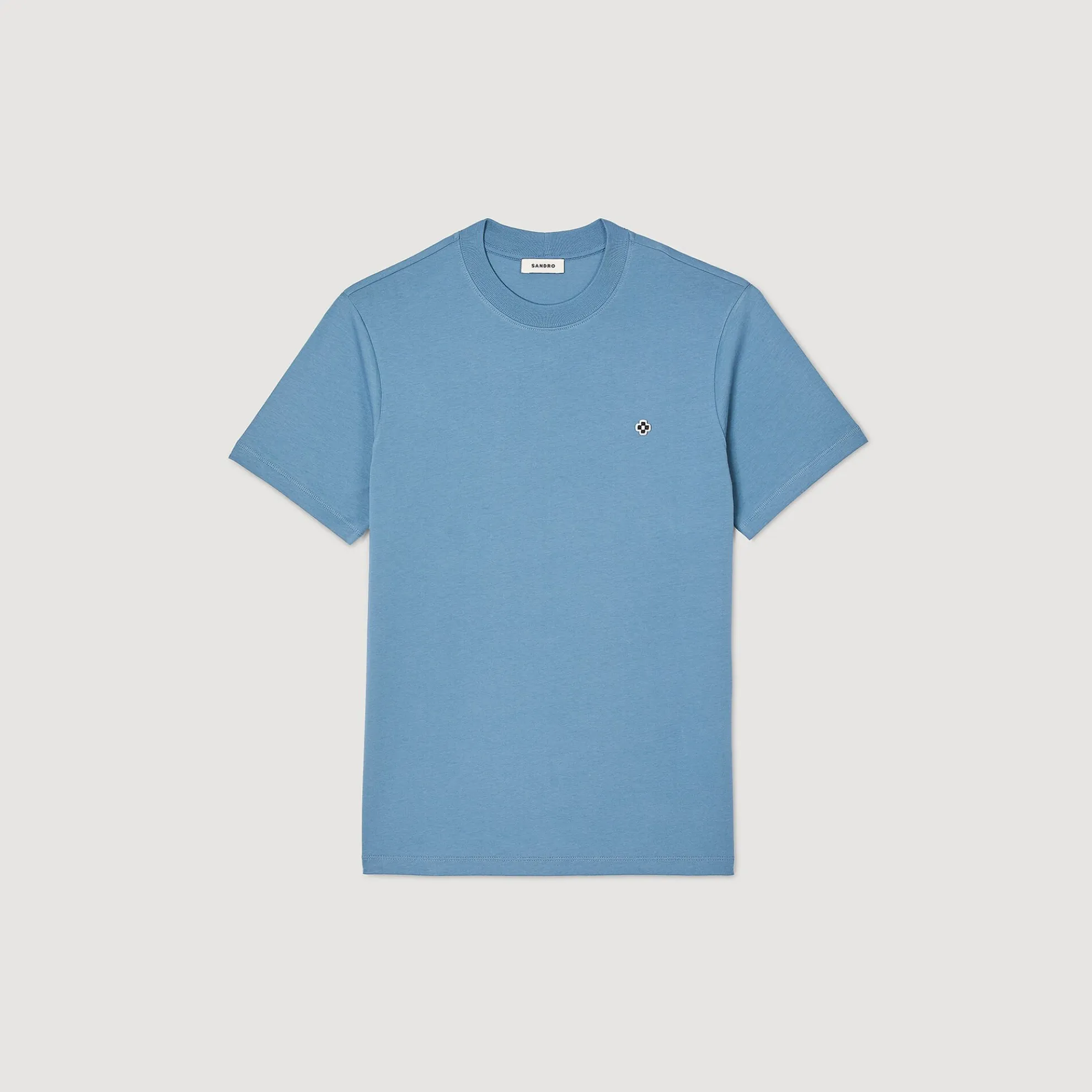 T-shirt Met Square Cross-patch