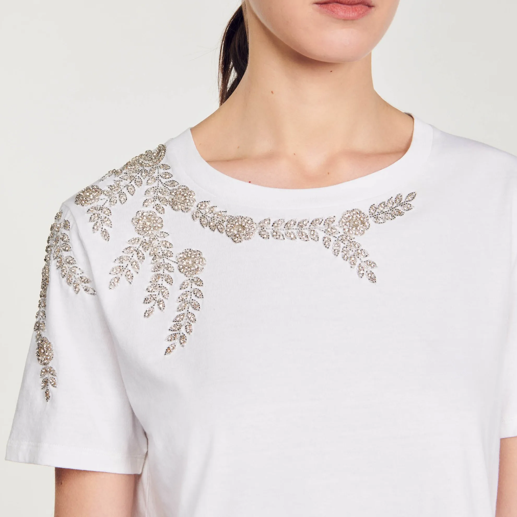 T-shirt Met Stras