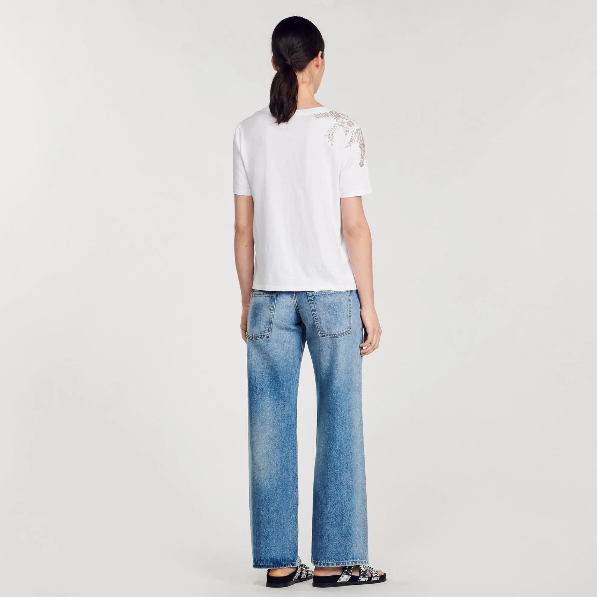 T-shirt Met Stras