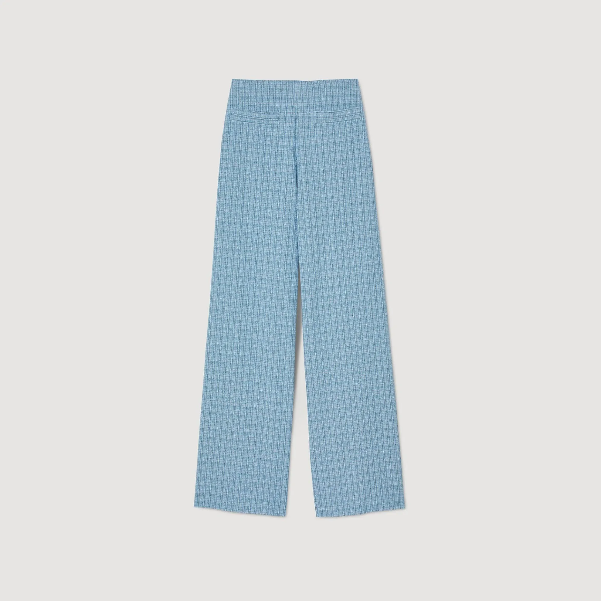 Wijdvallende Pantalon Van Tweed